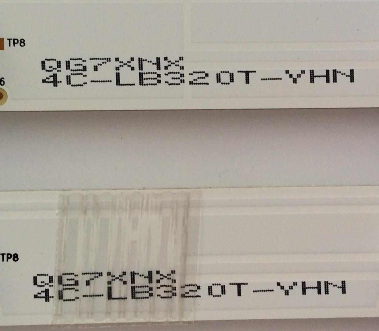 KIT DE LED PARA TV /  LVF320BEDXE1 / LVF320BEDX E1 V1 / TCL_ODN_32_OD40_2X10_3030C_100S1P REV.V3 / 4C-LB320T-YHN / QG7XNX  - Imagen 2